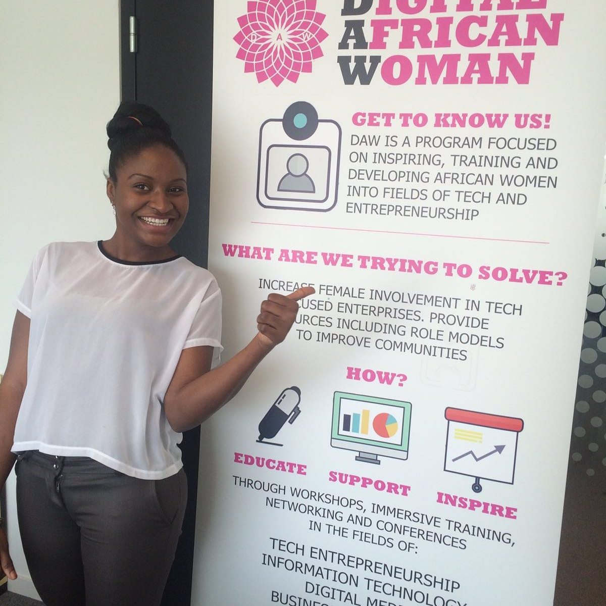 Digital African Woman